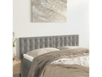 2-piece headboard set, light grey, 72x5x78/88 cm, velvet