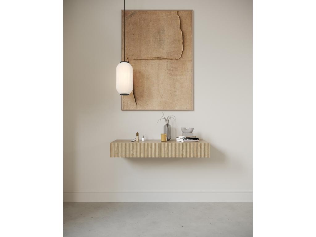 Console table with drawer - freestanding - 90 cm - oiled oak wood finish - Meublori
