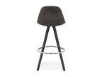 Meublori Scandinavian Bar Stool 87cm Grey / Black