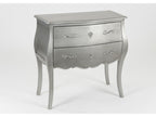 Silver chest of drawers with 2 drawers by Meublori