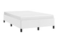 White faux leather bed frame (mattress not included) 120x190 cm