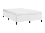 White faux leather bed frame (mattress not included) 120x190 cm