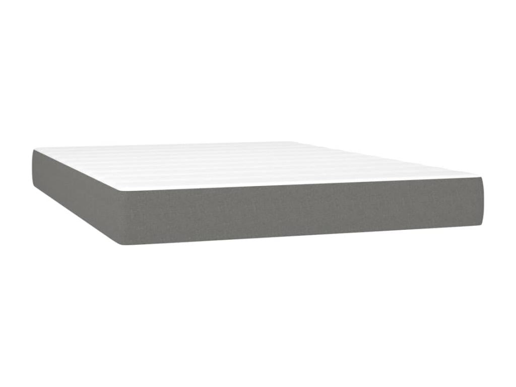 Laviecasa bed base with mattress, Dark Grey, 140x190cm, Fabric YJXV99288