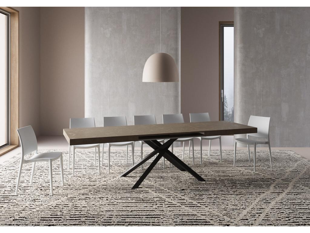 Karida Meublori extendable table 90x200/460cm with anthracite legs