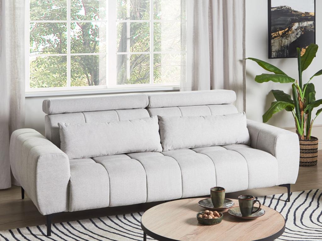 Laviecasa 3-seater sofa in grey fabric UCYV83029