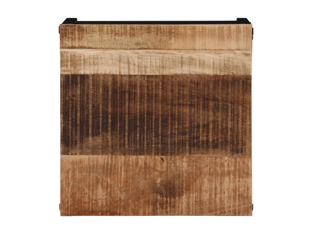 Coffee table 35x35x30 cm solid raw mango wood
