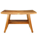 EcoDecors 28-Inch, Teak Shower Bench, Wooden Bench, Bathroom Bench, Teak Bench Bathroom, Teak Shower Stool, Teak Shower Seat
