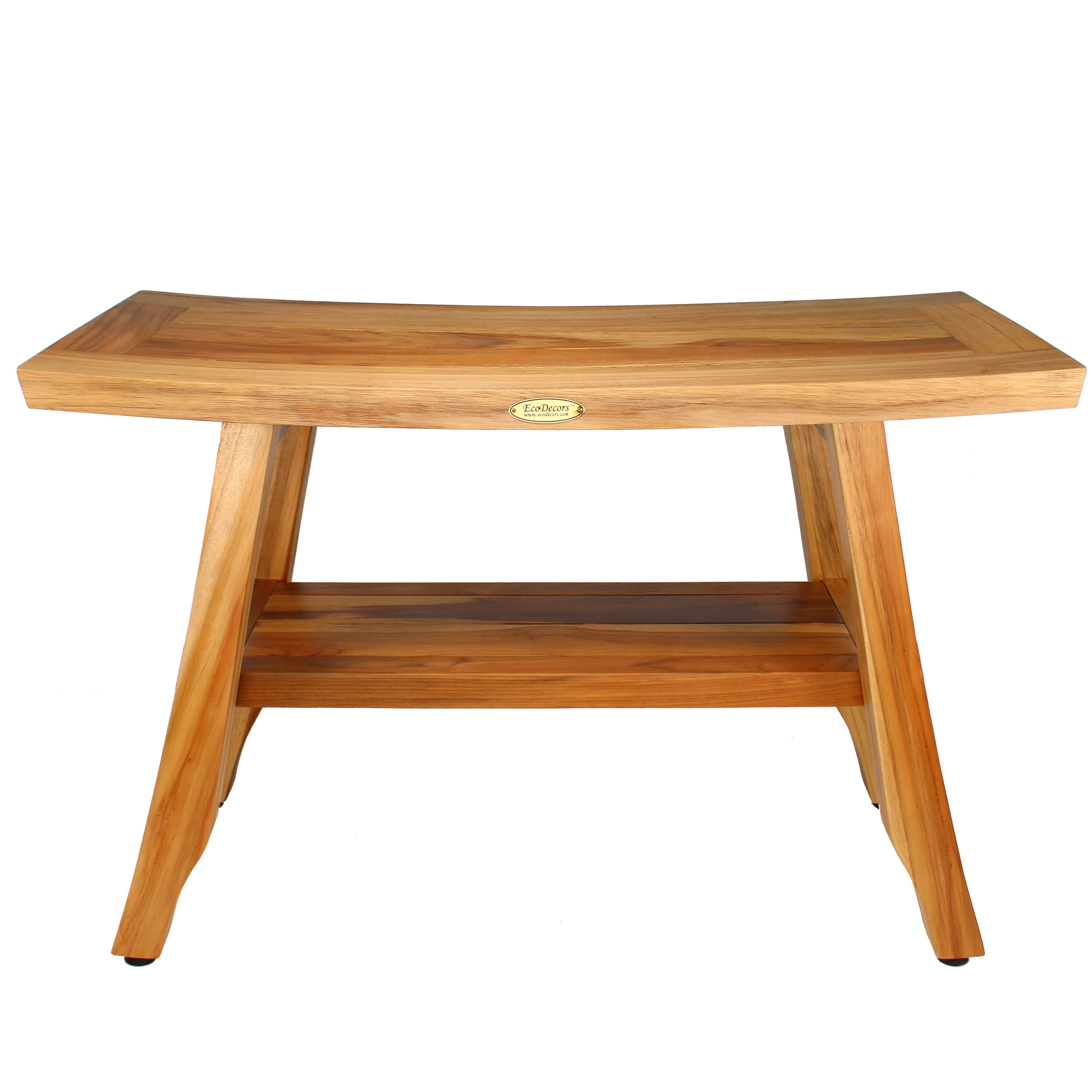 EcoDecors 28-Inch, Teak Shower Bench, Wooden Bench, Bathroom Bench, Teak Bench Bathroom, Teak Shower Stool, Teak Shower Seat