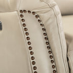 Eduardo Genuine Leather Power Recliner with USB Port Set of 2