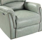 Eduardo Genuine Leather Power Recliner with USB Port Set of 2