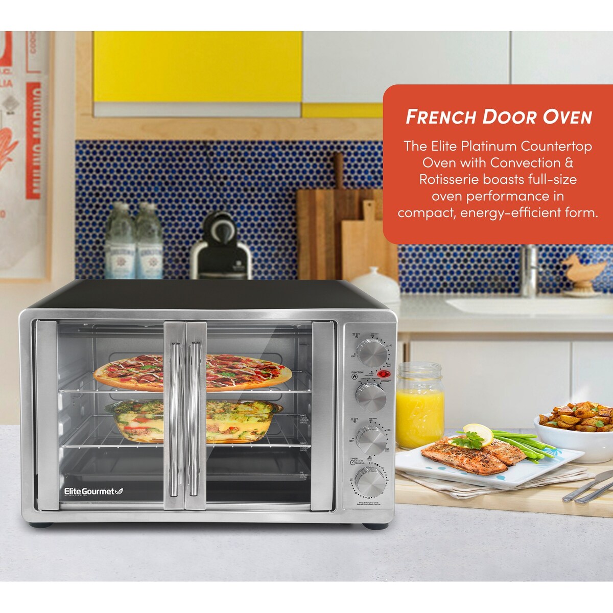 Elite Platinum Double Door Oven with Rotisserie and Convection
