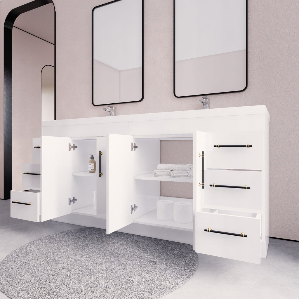 Eliza 72'' Freestanding Vanity with Double Sink