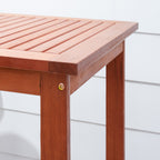 Emilio Wood Bar Table and Chair Dining Set