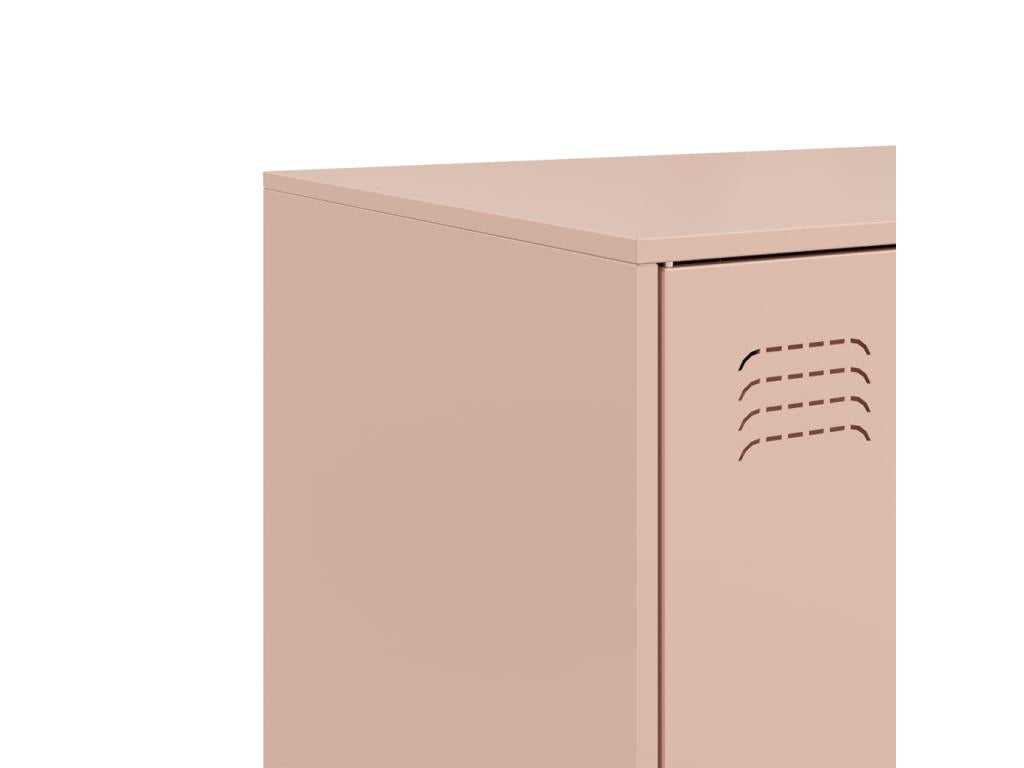 Pink sideboard 67x39x107 cm steel