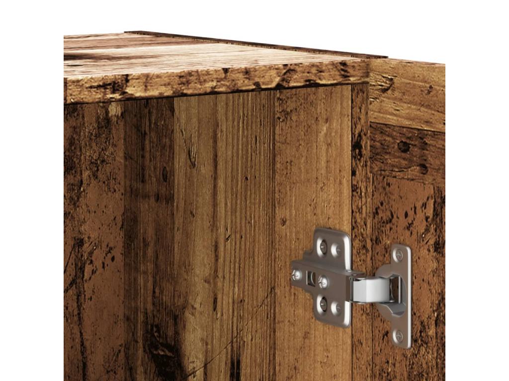 Reclaimed wood sideboard, 120x30.5x70 cm, engineered wood