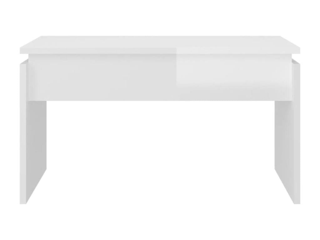 Coffee table, glossy white, 68x50x38 cm, chipboard