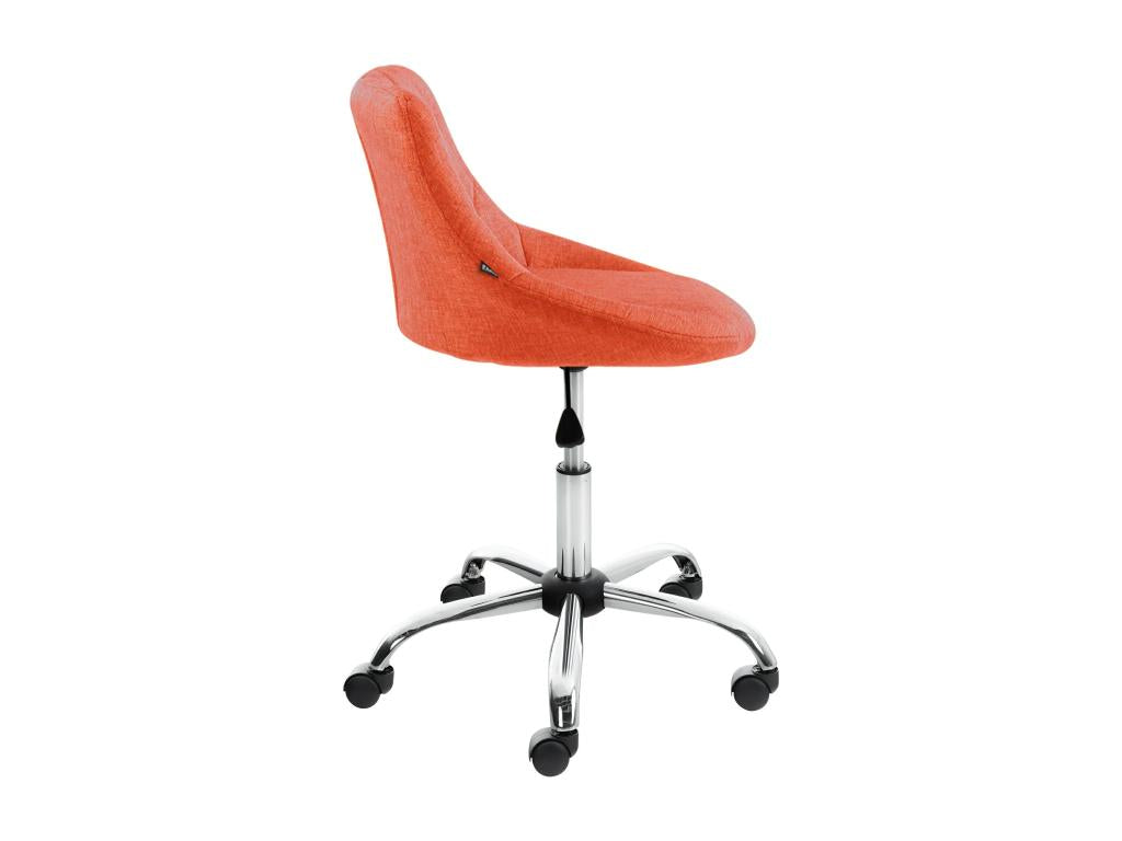 Office stool - Fabric / Chrome-plated metal - Meublori