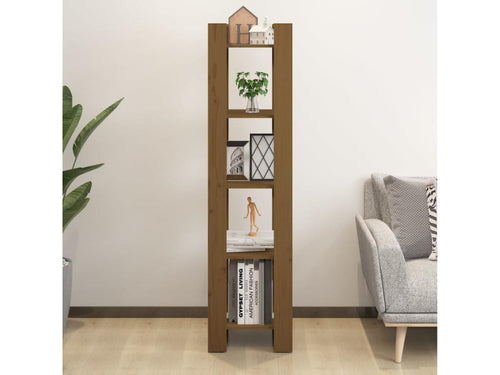 Bookshelf/Room Divider Honey Brown 41x35x160 cm Pine