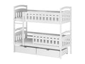 Meublori BB014 Bunk Beds 80x190 cm White