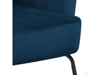 Meublori Armchair in blue velvet.