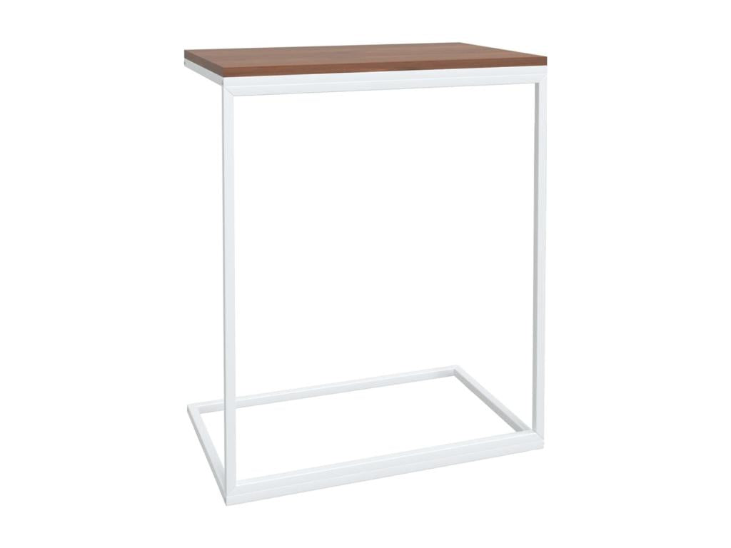 White side table, 55x35x66 cm, engineered wood