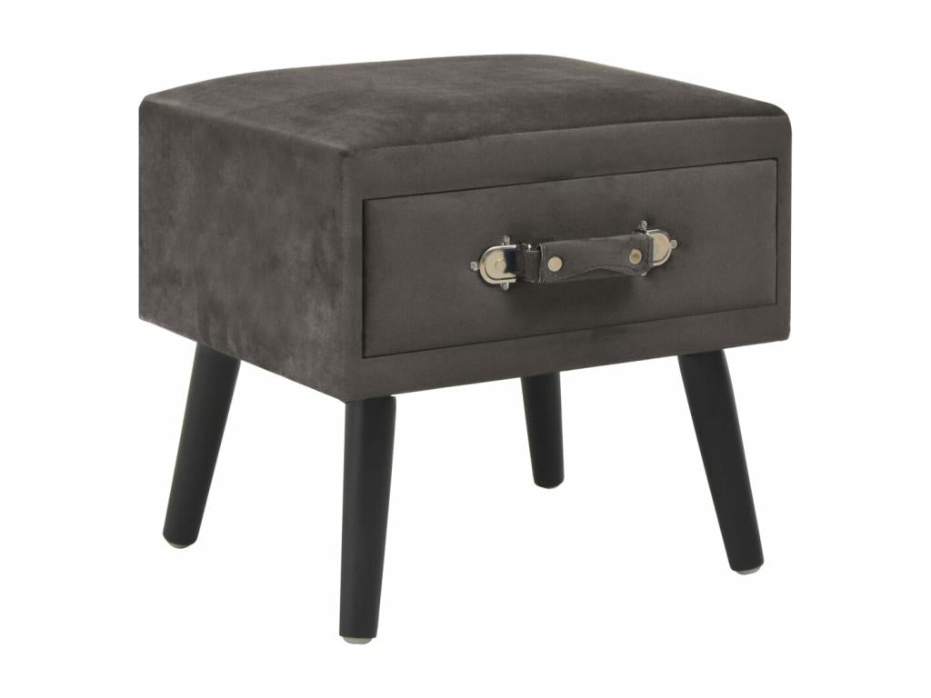 Grey bedside table 40x35x40 cm 1402090