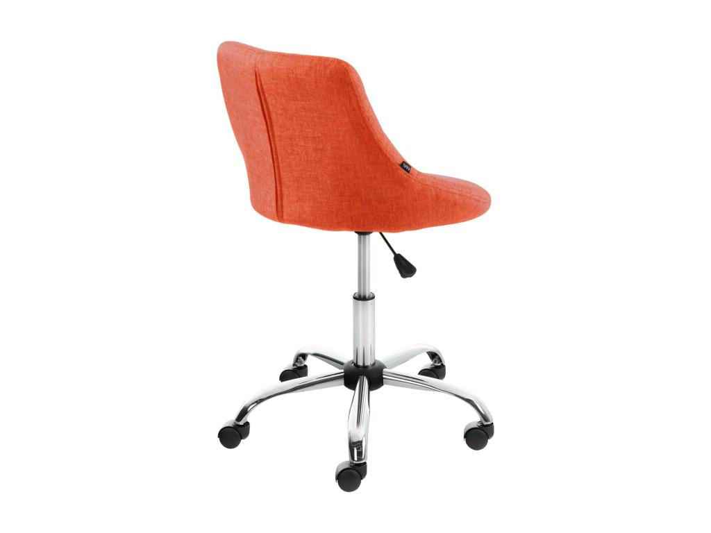 Office stool - Fabric / Chrome-plated metal - Meublori