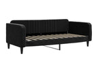 Black daybed 100x200 cm velvet