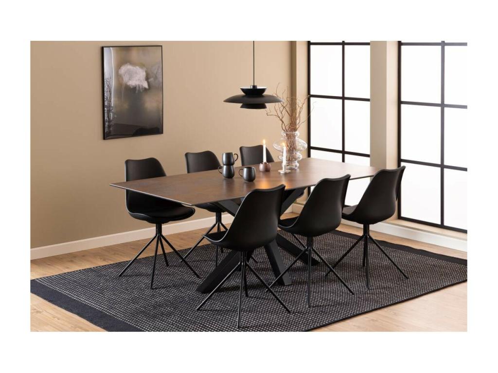 Rectangular ceramic dining table L200 - Meublori