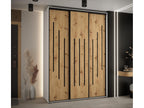 Meublori 8 Sliding Door Wardrobe 235.2/170/60 3 Doors White/Meublori/Black