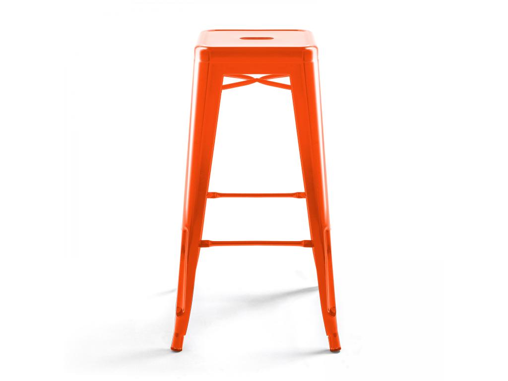 Meublori shiny metal bar stool