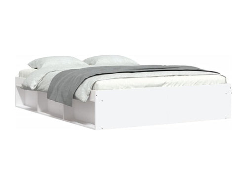 White bed frame 150x200 cm extra large