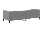 Light gray daybed 90x190 cm fabric