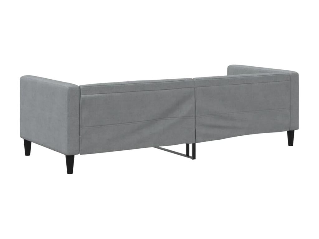 Light gray daybed 90x190 cm fabric