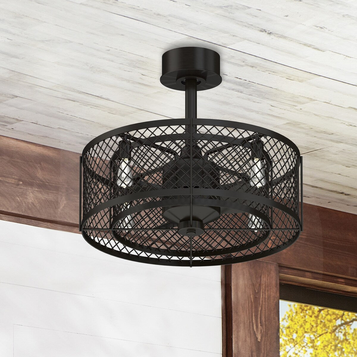 Fanimation Studio Collection Vintere Aged Bronze 4-light Ceiling Fan
