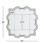 Fantina Antique Silver Paned Wall Mirror by iNSPIRE Q Classic
