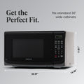 Farberware 1000-Watt 1.1 Cu. Ft. Countertop Microwave Oven With LED Lighting and Child Lock