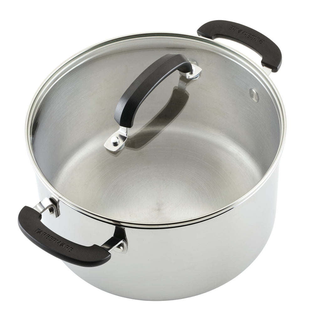 Farberware Brilliance Stainless Steel Cookware Set, 10 Piece
