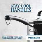 Farberware Brilliance Stainless Steel Cookware Set, 10 Piece