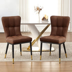 Faux Leather Upholstered Dining Chairs Set of 2/4