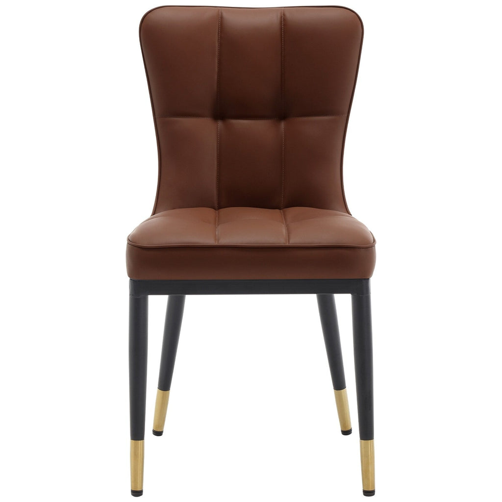 Faux Leather Upholstered Dining Chairs Set of 2/4