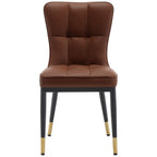 Faux Leather Upholstered Dining Chairs Set of 2/4