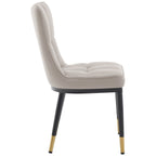 Faux Leather Upholstered Dining Chairs Set of 2/4