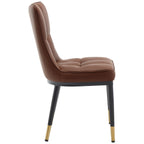 Faux Leather Upholstered Dining Chairs Set of 2/4
