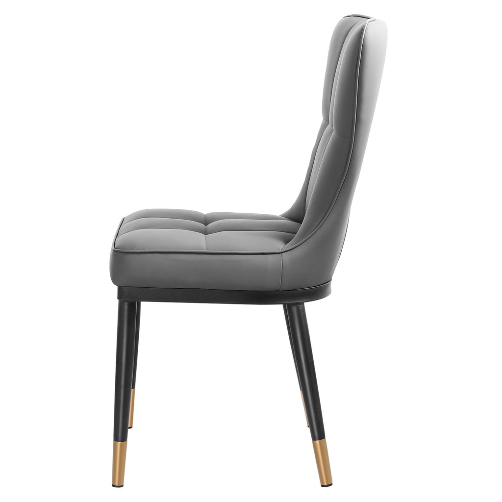 Faux Leather Upholstered Dining Chairs Set of 2/4