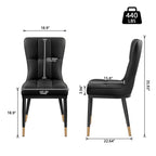 Faux Leather Upholstered Dining Chairs Set of 2/4