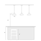 Flyn Modern 1-Light Mercury Glass Kitchen Island Pendant Lights