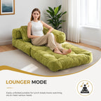 Foldable Sofa Bed,L-Shaped Floor Sofa Couch