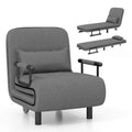 Folding Sleeper Chair Convertible Sofa Bed w/ Adjustable Backrest