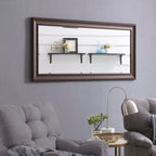 Framed Full-Length Floor Mirror - Large Rectangle Standing Mirror, Full Body Mirror for Bedroom and Dressing Room